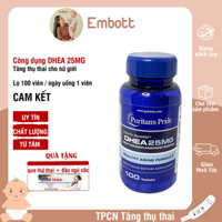 Dhea puritans 25mg hỗ trợ nâng cao chất lượng trứng tăng thụ thai cho nữ Embott22
