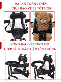 [DHFVBD] Ghế ngồi xe máy cho bé - Ghế cho bé ngồi xe máy phù hợp xe AIRBLADE, XE SỐ, XE ĐIỆN chắc c