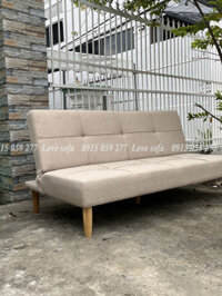 [DHFVBD] Ghế sofa bed (ghế giường thông minh đa năng) dài 1m5 chất vải bố màu xám bền đẹp, 5 chân g