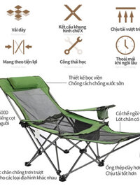 [DHFVBD] Ghế xếp dã ngoại ,Ghế gấp có thể ngồi hoặc nằm ,Ghế Gấp Văn Phòng Chịu tải vượt trội Mang