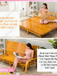 [DHFVBD] Giường Gấp, Ghế Sofa Đa Năng Gấp Gọn, Ghế Tre Kéo Ra Thành Giường Tiện Lợi 2 Trong 1 Chất