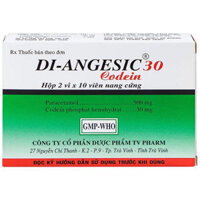 Di-Angesic 30 Codein giảm đau cấp tính mức độ trung bình