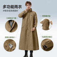 Đi Bộ Đường Dài Áo Mưa Dài Dày Và Mở Rộng Tích Hợp Toàn Thân Chống Mưa Nam Nữ Phong Cách Xe Đạp Điện Đi Mưa Poncho