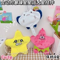 Di Chuyển Ngôi Sao Móc Khóa Mặt Dây Chuyền Sáng Tạo Grumpy Ngôi Sao Lớn Velcro Mặt Dây Chuyền Nhỏ #XDL320#