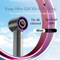 Di động 100 tốc độ có thể điều chỉnh 150000Quạt tốc độ cao RPM Quạt Turbo cầm tay Mini Usb có thể sạc lại