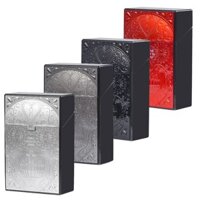 Di Động Chống Áp Lực Chống Ẩm Hộp Bảo Quản Hộp Đựng Thuốc Lá Khóa Bên Ngoài Tự Động Lật Bao 20 Que Dày Thuốc Lá Đầu Lâu Hộp Đựng Thuốc Lá