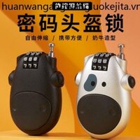 Di Động Chống Trộm Dây Thép Dây Khóa Ô Tô Mũ Bảo Hiểm Khóa Xe Máy Bò Cao Cấp Du Lịch Hành Lý Có Thể Thu Vào Khóa Kết Hợp Lo