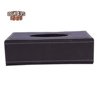 Di Động Da Hình Chữ Nhật Khăn Giấy Hộp Đựng Hộp Đựng Giấy Bơm Khách Sạn Nhà Ô Tô Quà Tặng Màu Nâu