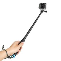 Di Động Gậy Chụp Hình Selfie Stick Kéo Dài Monopod Cho GoPro Hero 8 7 5 Đen Xiaomi Yi 4K SJCAM M10 Sj8 EKEN h9 Camera Đi Pro Phụ Kiện