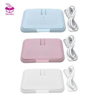 Di Động Lau Ấm USB Sạc Khăn Ăn Hộp Sưởi Khăn Giấy Ấm Nóng Khăn Giấy Khăn Ướt Hộp Đựng Điện Bằng Sạc Xe Hơi / Nguồn USB