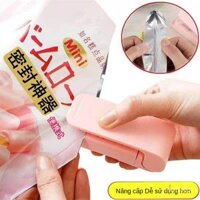 Di Động Mini Máy Hàn Miệng Túi Nhật Bản Hộ Gia Đình Nhỏ Túi Nilon Sealer Loại Áp Lực Điện Niêm Phong