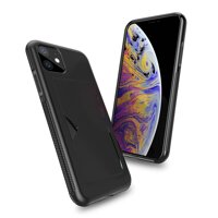 Di động phong cách màu sắc-Bảo vệ lưng Iphone Ốp lưng với khe cắm thẻ cho iPhone XIR DUX DUCIS (iPhone 11 R 2019)