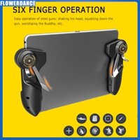 Di Động Pubg Bộ Điều Khiển Trò Chơi Cho Máy Tính Bảng Ipad 6 Ngón Tay Cần Điều Khiển Chơi Game Tay Cầm Mục Tiêu Nút L1r1 Bắn Súng Chơi Game Kích Hoạt Hoa
