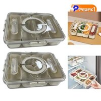 Di động và tay cầm Khay đựng rau quả có thể tái sử dụng Đĩa chia có thể tháo rời để đi bộ đường dài Bánh quy dự tiệc Chip