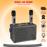 (Đi kèm 2 mic) Loa Bluetooth kết nối không dây SK-2036 , Có Sẵn 2 Micro Không Dây , Hát Karaoke Nghe Nhạc Bass Cực Đỉnh