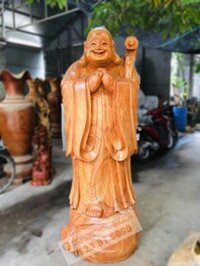 Di Lặc Chúc Phúc Gỗ Hương Đỏ Cao 2M