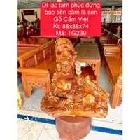 Di Lạc Tam Phúc đứng bao tiền cầm lá sen