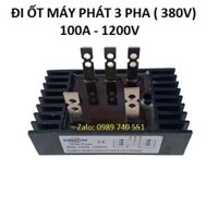 Đi ốt cầu chỉnh lưu 3 pha 5 chân 100A-1600V - Đi ốt máy phát điện 3 pha 100A