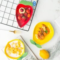Đĩa, Bát sứ ăm dặm hình chanh và củ cải đỏ