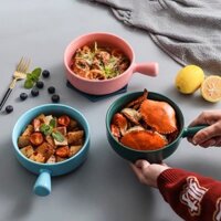 ĐĨA BÁT TÔ SỨ CÓ QUAI CẦM HÀNG XUẤT KHẨU ĐÓNG GÓI CẨN THẬN
