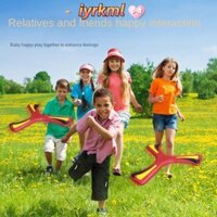 Đĩa bay chéo ba lá IYRKML793, Nhựa mềm cho trẻ em Boomerang, Đồ chơi trẻ em tương tác di động Đồ chơi thể thao Spinner Ba lưỡi dành cho người lớn