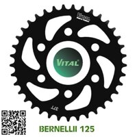 Dĩa Benelli 125 / 175 /Tnt 125 size 37T 43T 45T loại 6 lổ ốc - NSD, Nhông sên dĩa VITAL chính hãng Thái land