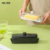 Đĩa bơ MILTER, Hộp đựng bơ đa năng dễ dàng làm sạch, có vỏ hộp đựng bơ nhựa