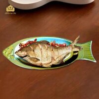 Đĩa cá bằng thép không gỉ Khay đựng thức ăn đa chức năng Đĩa cá hấp Đĩa phục vụ để tập hợp Tiệc khách sạn Ngày lễ đám cưới