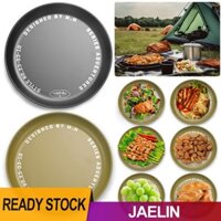 Đĩa cắm trại có thể xếp chồng lên nhau bằng kim loại AU Đĩa cắm trại cho bức ảnh cắm trại [Jaelin.vn]