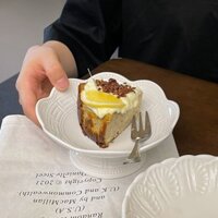 Đĩa cao chân chạm nổi kiểu Pháp trong kho, bát cao Chân Gốm, đĩa bánh, đồ trang trí gia dụng, Đĩa hoa quả, đĩa chấm trà, Đĩa chấm bi EDHA