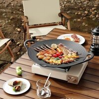 Đĩa Cassette Lò Nướng Cắm Trại Gia Dụng Nướng Hàn Quốc Teppanyaki Đĩa Bếp Từ Đĩa Gang BBQ [Đảm Bảo Chất Lượng]