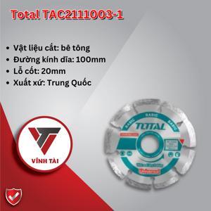 Đĩa cắt gạch khô Total TAC2111003 100x16mm
