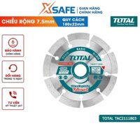 Đĩa cắt gạch khô TOTAL TAC2111803 kích thước 7-9inch, chiều rộng lưỡi 7.5mm, có phủ hợp kim nhân tạo - [XSAFE]