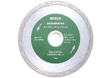 Đĩa cắt gạch, ngói Eco-line Bosch 2608602180, 105 x 1.6 x 20/16mm