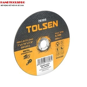 Đĩa cắt sắt và inox 105mm Tolsen 76101
