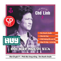 Đĩa CD Chế Linh Đôi mắt người xưa Nhạc vàng trữ tình Bolero Đĩa lòng trắng Chất Lượng cao HUY CD SHOP