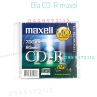Đĩa CD-R maxell 700MB  có vỏ (hộp 10 cái).