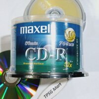 Đĩa CD trắng Maxell ( CD-R 80 MQ - 52X - 700MB -80MIN) (Lốc 10 / Lốc 50 Đĩa CD-R)