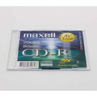 Đĩa CD Trắng Maxell - Lốc 10 Đĩa ( Mỗi Đĩa Đựng Trong 1 Hộp Mika) - Hàng nhập khẩu