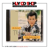 Đĩa CD TUẤN VŨ chủ đề Đêm buồn tỉnh lẻ Nhạc vàng trữ tình Bolero - Đĩa lòng trắng