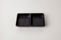 Dĩa Chấm 2 Ngăn Nhỏ C115N Đen Nhám Fataco