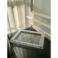 Đĩa chữ nhật pha lê Bohemia M57 41cm