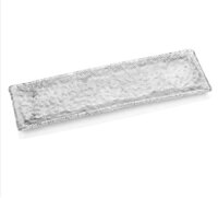 Đĩa chữ nhật pha lê IVV Diamante Vass Rett 6901.01, màu trắng – Hand made in Italy (43x13cm) – cái