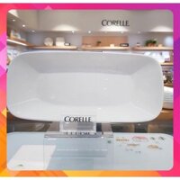 Dĩa Chữ Nhật Thuỷ Tinh Mỹ Corelle 2210-N-LP 27*12cm Winter Frost White