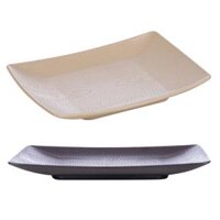 Đĩa chữ nhật vân gỗ đại nhựa VIỆT NHẬT 1183 - Sâu lòng, đựng đồ ăn, hoa quả