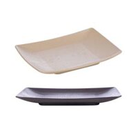 Đĩa chữ nhật vân gỗ trung nhựa VIỆT NHẬT 1181 - Sâu lòng, đựng đồ ăn, hoa quả