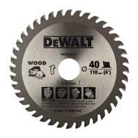 Đĩa cưa gỗ mini 110mm, 40 răng, cốt 20mm Dewalt DW03410