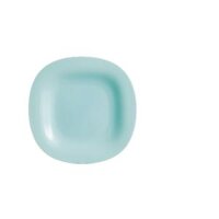 Đĩa (dĩa) thủy tinh Luminarc Carine xanh ngọc 19cm, dùng lò vi sóng, máy rửa bát, sản xuất Pháp - P4246