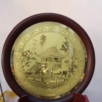 Đĩa đồng Chùa một cột (20cm)