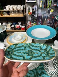 Đĩa đựng khăn 6 Peacock feather flower